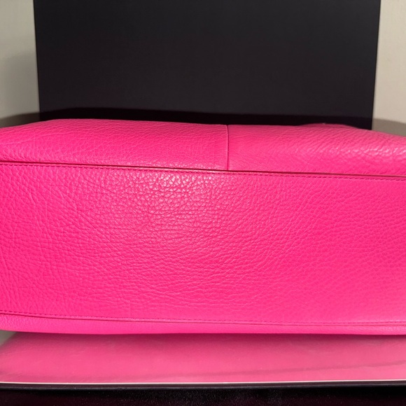 Coach Pink Pebbled Leather Tote Bag - Picture 4 of 7